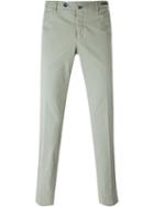 Pt01 Straight Leg Chinos, Men's, Size: 50, Green, Cotton/linen/flax/spandex/elastane