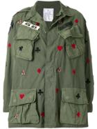 As65 Embroidered Jungle Jacket - Green