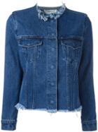 Marques'almeida Raw-edge Denim Jacket, Women's, Size: Medium, Blue, Cotton