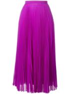 Marco De Vincenzo High Waisted Pleated Skirt - Purple