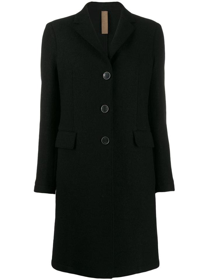 Eleventy Mid-length Single-breasted Coat - Black