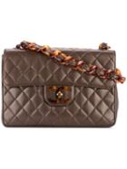 Chanel Pre-owned Jumbo Xl Chain Shoulder Bag - Brown