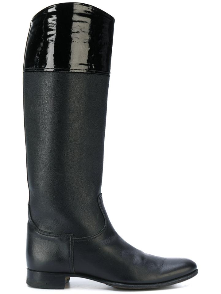 Hermès Vintage Riding Style Boots - Black