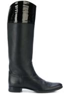 Hermès Vintage Riding Style Boots - Black