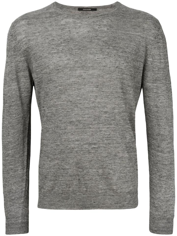 Tagliatore Crew Neck Jumper - Grey