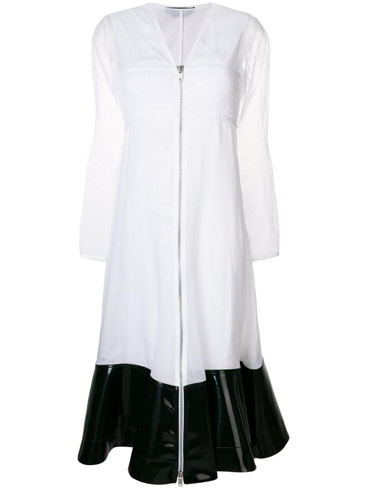 Calvin Klein 205w39nyc Contrast Hem Dress - White