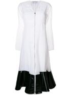 Calvin Klein 205w39nyc Contrast Hem Dress - White