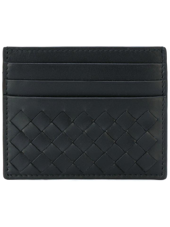 Bottega Veneta Nero Intrecciato Card Case - Black