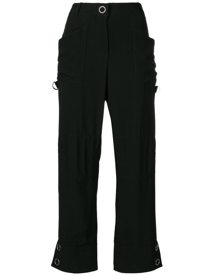 Giorgio Armani Side Stripe Detail Trousers - Black