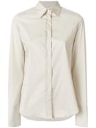 Romeo Gigli Vintage Wide Cuffs Shirt - Nude & Neutrals