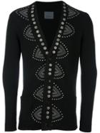 Laneus Studded V-neck Cardigan