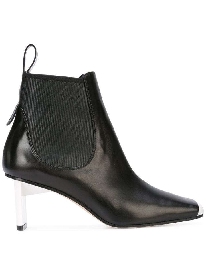 Loewe Square Toe Ankle Boots - Black