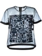Markus Lupfer Embroidered Sheer Top