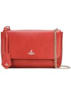 Vivienne Westwood Logo Stamp Shoulder Bag, Women's, Red