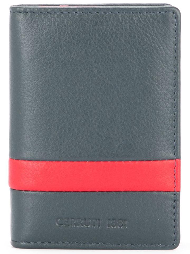 Cerruti 1881 Stripe Detail Bifold Wallet - Blue