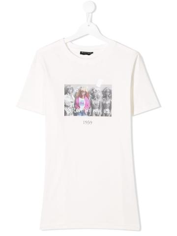 Throwback. Kids Blondie Print T-shirt - White