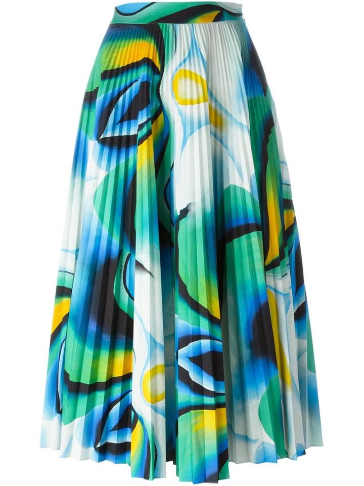 Vionnet Printed Pleated Skirt