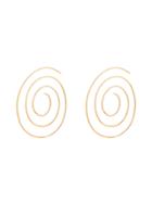 Beaufille Medium Gold Spiral Earrings - Metallic