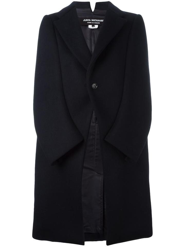 Junya Watanabe Comme Des Garçons Single Breasted Coat, Women's, Size: Medium, Blue, Wool/cashmere/polyester/rayon