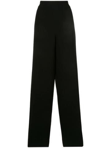 Azzi & Osta Straight Fit Flared Trousers - Black