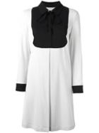 L'autre Chose Pleated Front Longsleeved Dress, Women's, Size: 42, Nude/neutrals, Viscose/spandex/elastane