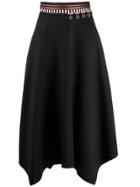 Bazar Deluxe High-waisted Multi-charm Skirt - Black