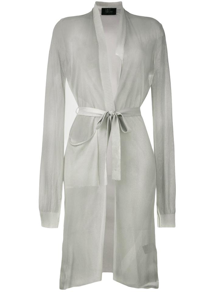 Lost & Found Ria Dunn Tie Waist Cardigan - Grey