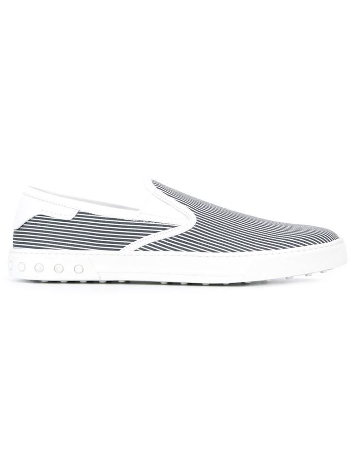 Tod's Striped Slip-on Sneakers