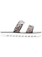 Philipp Plein Katy Embellished Sandals - Brown