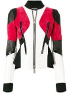 Dsquared2 Fitted Moto Jacket - Multicolour