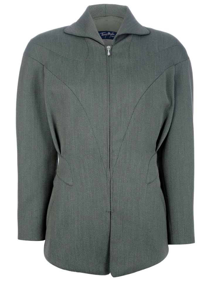 Thierry Mugler Vintage Fitted Waist Suit - Green