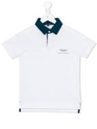 Aston Martin Kids - Logo Print Polo Shirt - Kids - Cotton - 12 Yrs, White