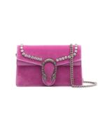 Gucci Dionysus Mini Velvet Cross Body Bag - Pink & Purple