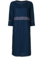 Marni Stitch Detail Shift Dress - Blue