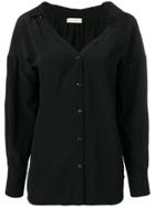 Emilio Pucci Oversized V-neck Shirt - Black