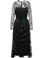 Prada Lace Midi Dress - Black
