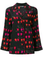 Alexander Mcqueen Petal Print Pyjama Shirt - Black