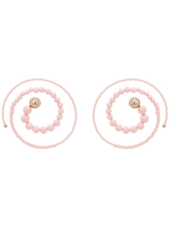 Y/project Spiral Bead Earrings - Pink