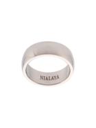 Nialaya Jewelry Polished Classic Ring - Grey