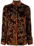 Etro Slim-fit Print Shirt - Orange
