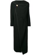 Comme Des Garçons Vintage Wrap Front Coat - Black
