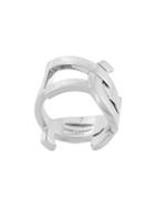 Saint Laurent 'monogram' Ring, Women's, Size: 55, Metallic