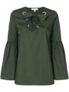 Michael Michael Kors Tie Front Shirt - Green