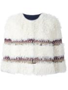 Red Valentino Striped Cropped Jacket