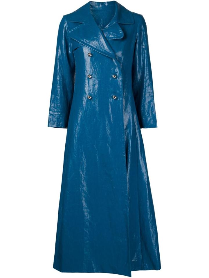 Creatures Of The Wind 'jaymar' Coat, Women's, Size: 8, Blue, Polyester/viscose