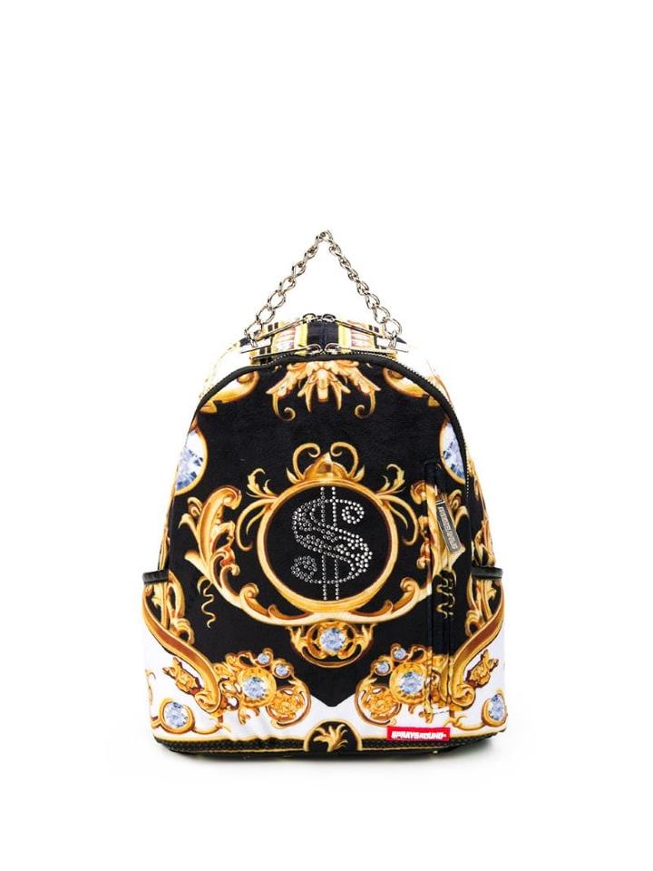 Sprayground Palace Of Sharks Diamond Backpack - Black