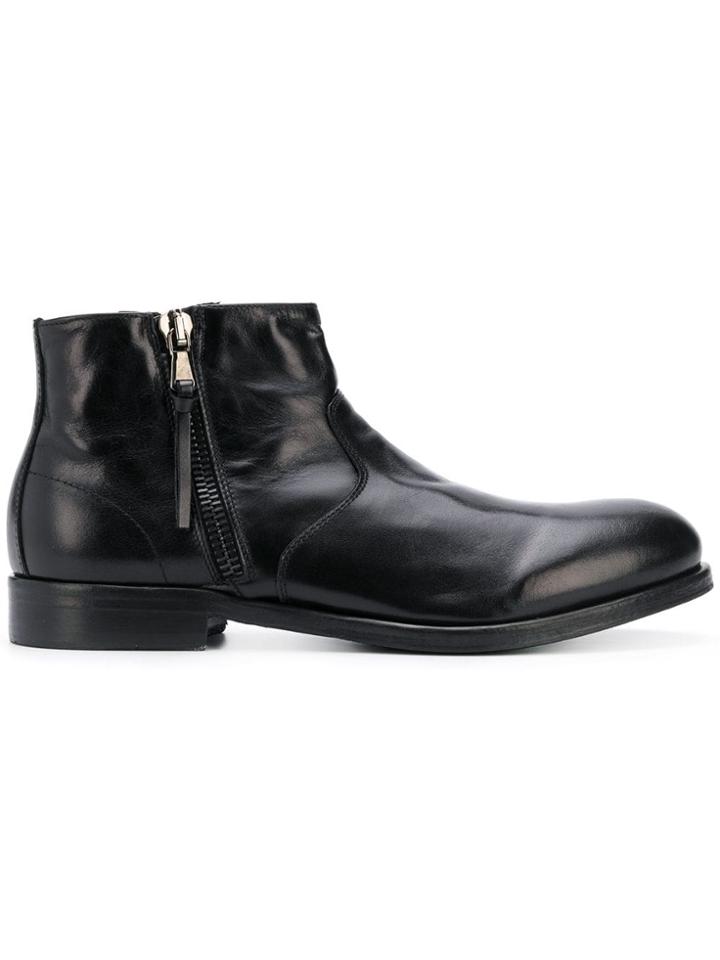 Leqarant Side Zipped Ankle Boots - Black
