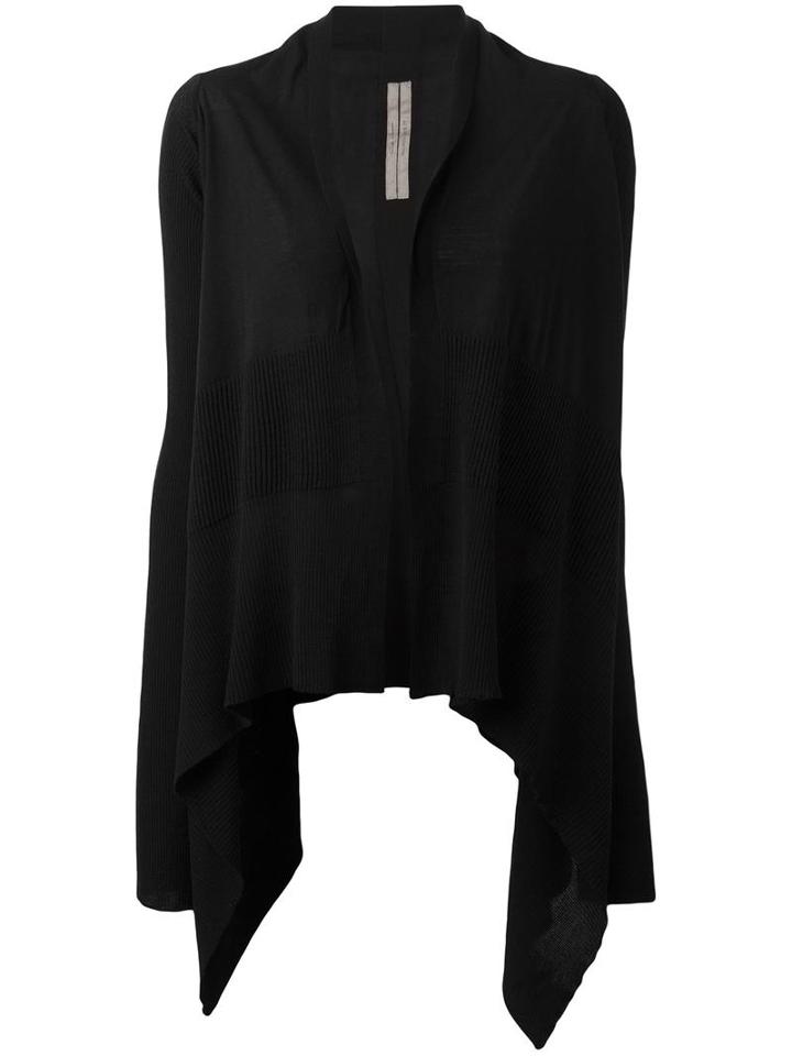 Rick Owens Medium Wrap Cardigan, Women's, Size: Small, Black, Virgin Wool