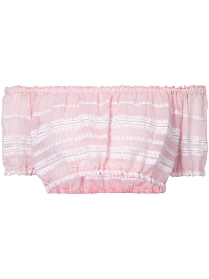 Lemlem Striped Crop Top - Pink & Purple