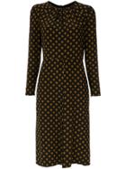 Andrea Marques Printed Longsleeved Dress - Brown